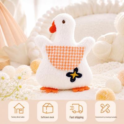 Creative Plush Big Goose Keychain Pendant – Adorable White Goose Doll for Bags, Girls' Gift & Small Plush Accessory