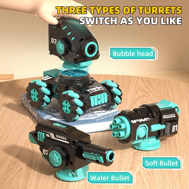 Mini Remote Control Tank Gesture Battle Remote Control Car Tracked Water Bomb Tank Children'S Toy Car Rc