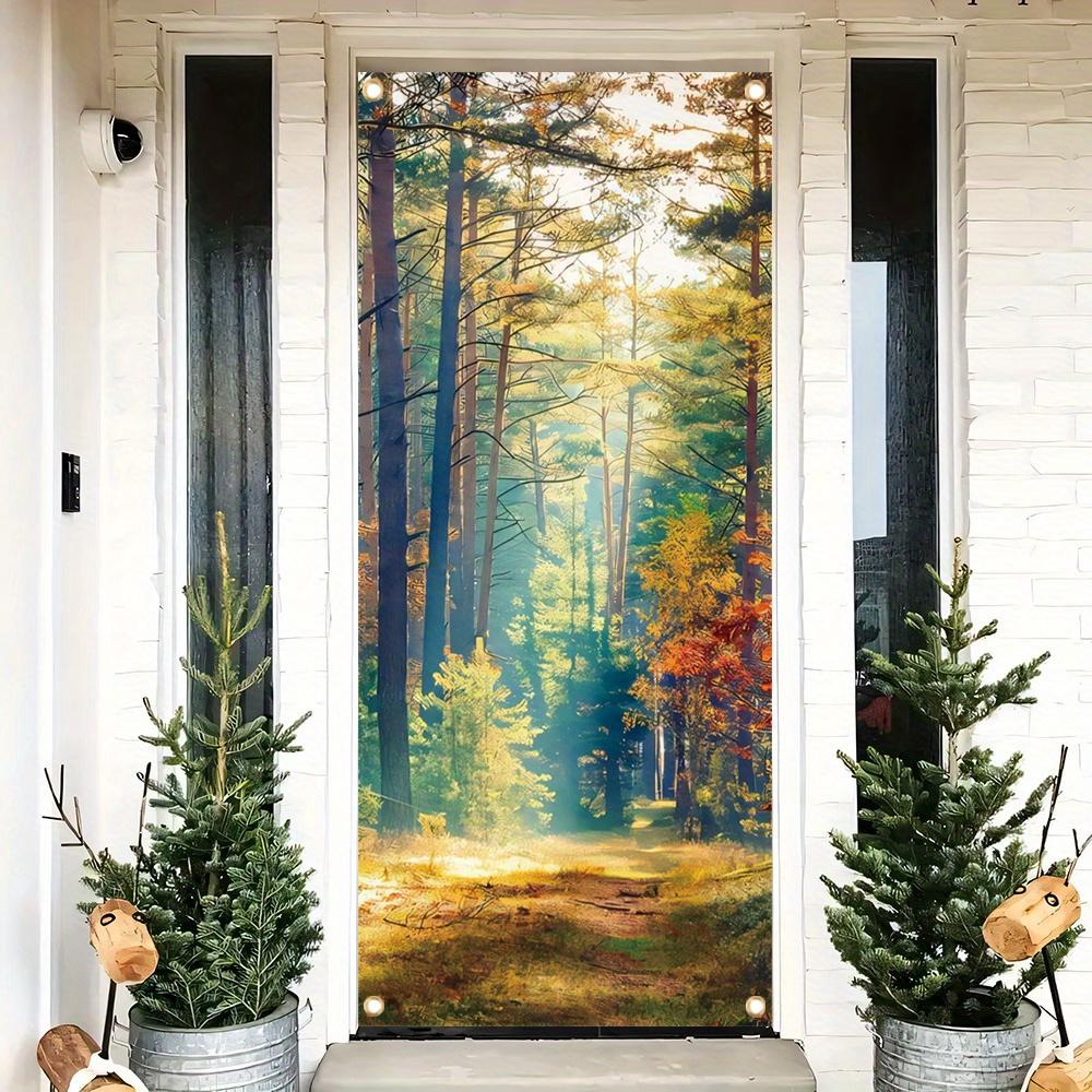 

3D-малюнок дерев’яних дверей. Наклейка на двері. Фреска. Шпалери для дверей, що самоклеяться. 77X200cm（cut 2pcs）