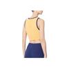 Adidas Originals Embroidered Logo Contrast Crop Top Women Tops Yellow JH0621