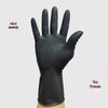 Professional Waterproof Non-Slip Black Hairdressing Gloves - Thickened for Perming, Coloring, Washing, and Massage