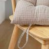 Linen Pearl Cotton Cushions Office Student Chair Mat Square Stool Backrest Pillow Non Slip Cushion for Household Dining Chairs Breathable All Seasons
