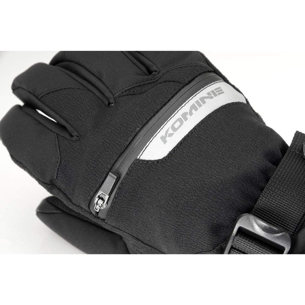 Motorcycle System Winter Long Gloves XL [Komine] Black/Red 06-845 GK-845