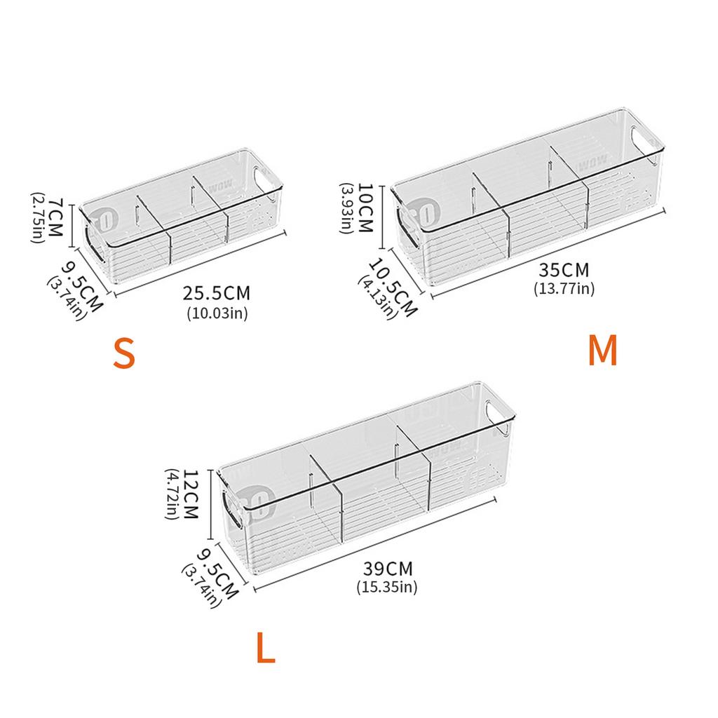 Food Grade Storage Container for Refrigerator Organization Transparent Stackable Kitchen Fridge Storage Bin