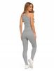 Women's Cotton Leggings with Wide Elastic Waistband Fit Elastic MORAJ XL GREY