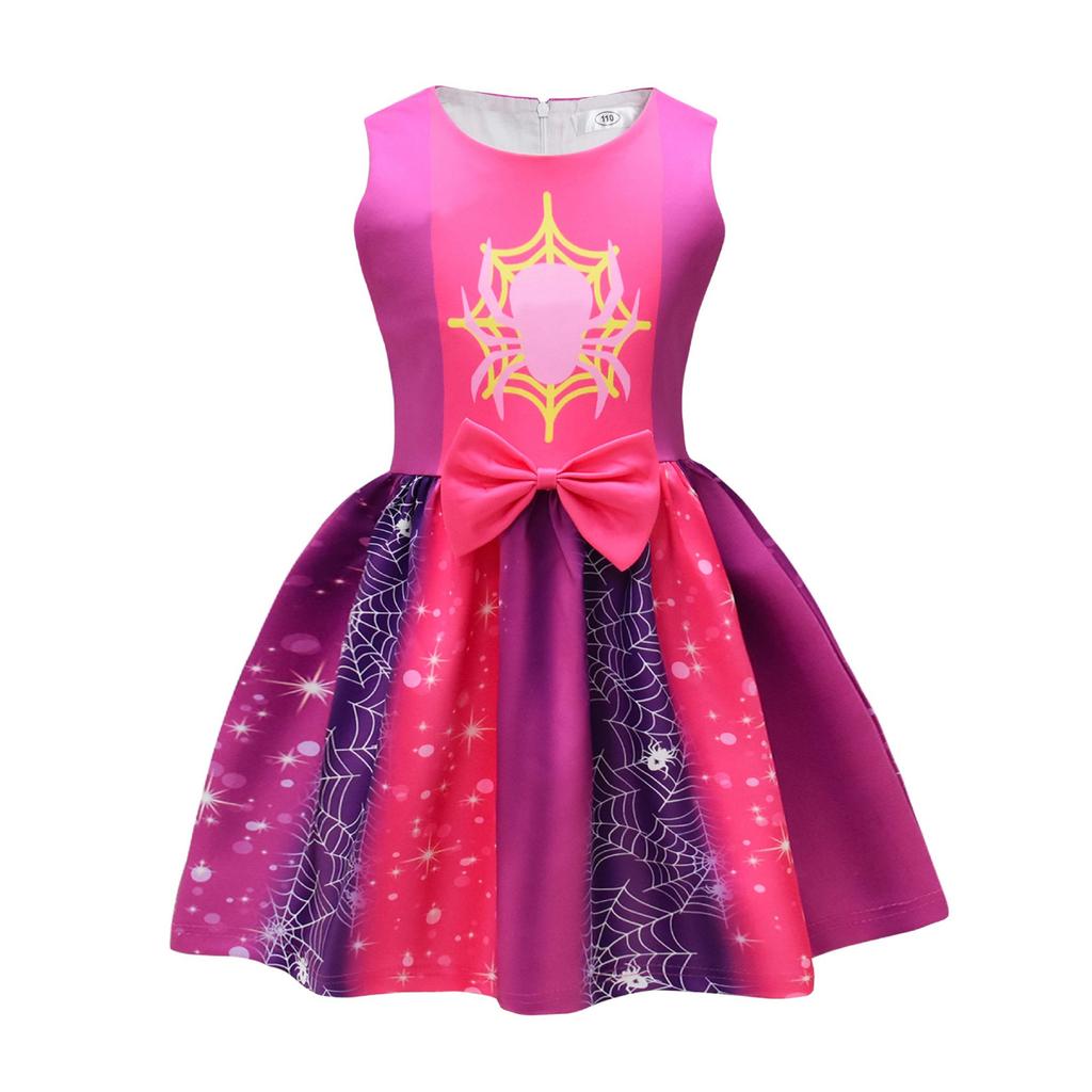 Girls' Sleeveless Costume Dress for Kids Role Play Party and Dress-Up Outfit