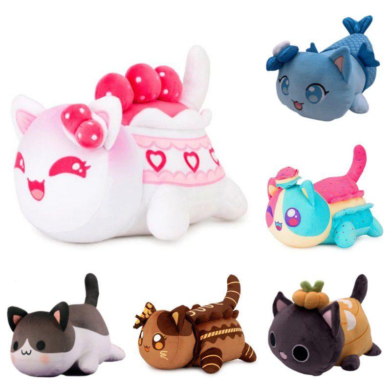 Cat Aphmau Meemeow Plush Toy Stuffed Animal Doll Throw Pillow Kids Xmas Gifts