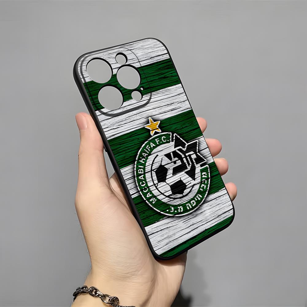 

H-HaifaS Flag MaccabiES Phone Case For 16 Pro Max Iphone 15 14 Pro Max 13pro 11 X Xs Xr 8 7Plus Silicone Cover iPhone 16 Pro