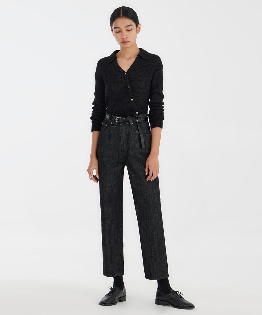 YOUTH Asymmetric Knit Shirt - Black