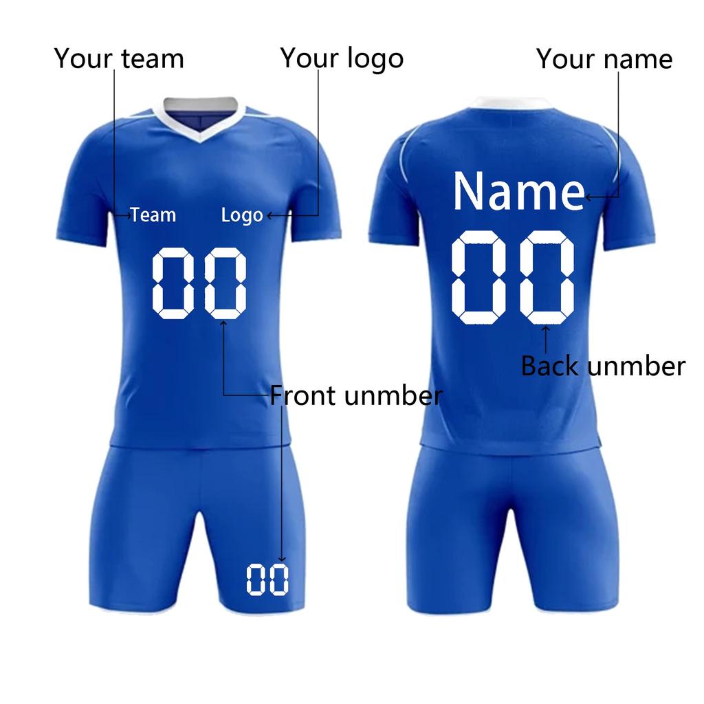 DIY-tilpassede fotballdrakter i to deler for voksne og barn