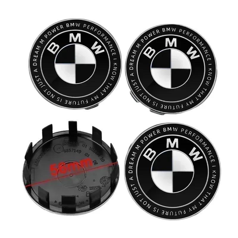 -4Pz 56/68mm Coprimozzo Centrale Ruota Auto Copriruota per BMW E36 E46 E53 E90 E60 E61 E93 E87 X3 X5 F30 F20 F10 G30 Accessori