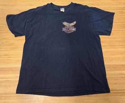 Harley-Davidson Shirt Mens Large Puerto Vallarta Flames Eagle Motorcycle Tee