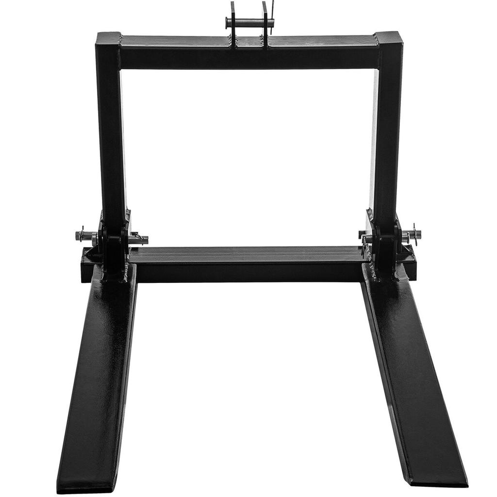 3 Point Hitch Pallet Fork 2000lbs, Fork Attachment for Category 1 Tractor, 25.5''x22''x41'', Steel Tractor Heavy Equipment Attachment, for Tractor,