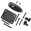 Guitar String Tree Retainer Set Guitar Loaded Socket Plate with Screws for Replacement Black