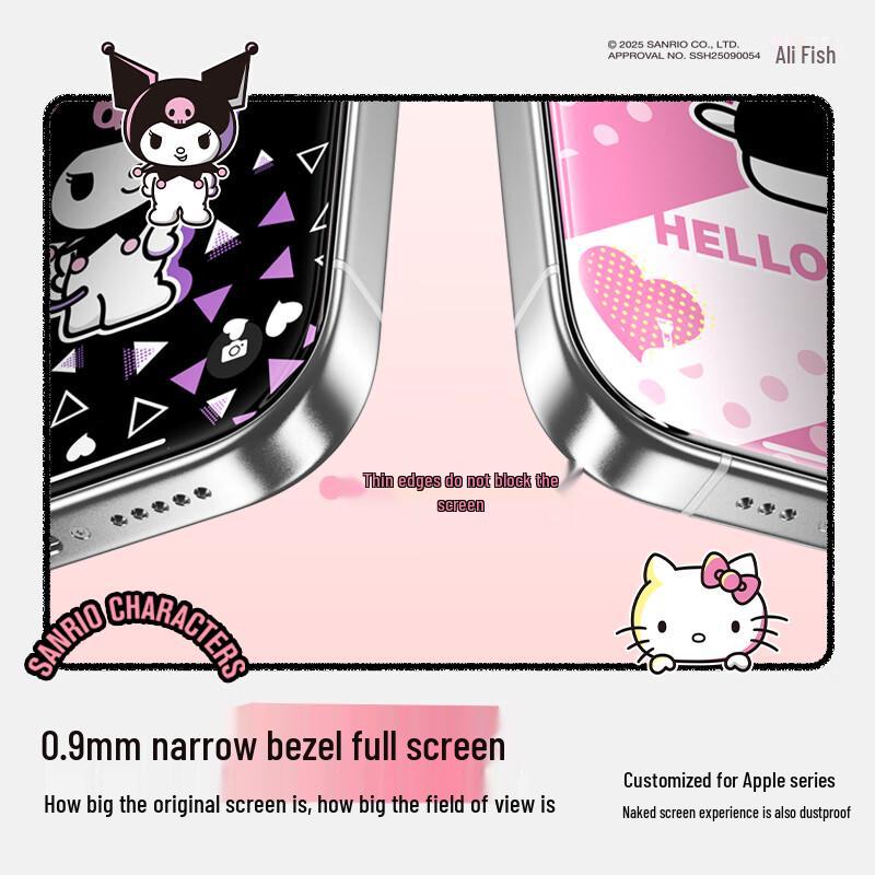 Sanrio Authorized Tempered Glass Screen Protector for iPhone