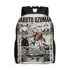 Customized N-Narutoes Uzumaki Backpacks Men Women Fashion Bookbag for School College Manga Bags
