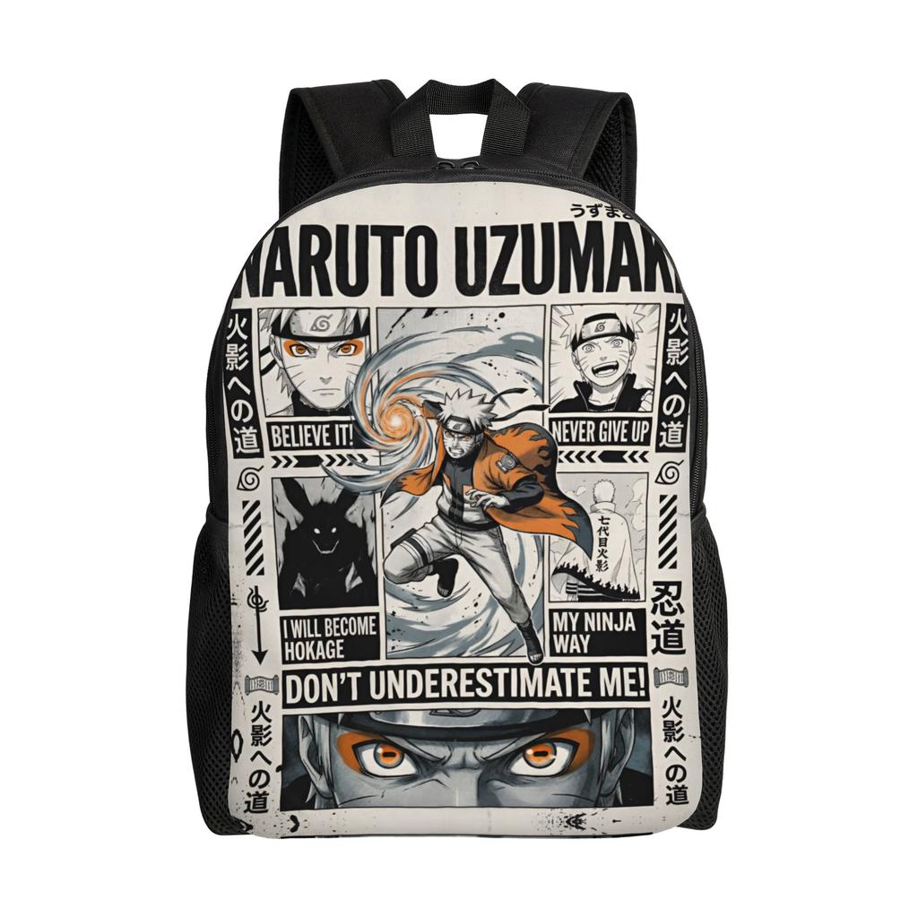 Customized N-Narutoes Uzumaki Backpacks Men Women Fashion Bookbag for School College Manga Bags