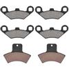 6Pcs Front & Rear Brake Pads for Polaris Sportsman 500 4x4 1998 2002