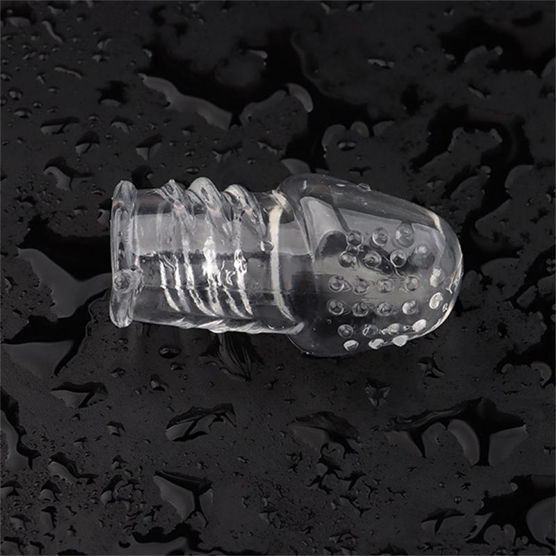 Penis Sleeve Male Masturbator Delay Lasting Glans Trainer Portable Stimulator Penis Massager Soft Adult games sex Erection Toys