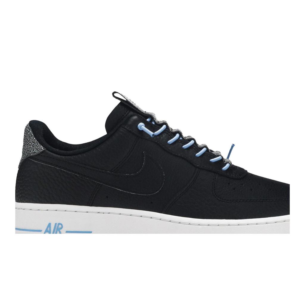 Nike Womens Air Force 1 '07 Lux 'Black Reflective' (women's sizes) Black / Light Blue / White / Black Skateboard Shoes 898889 015