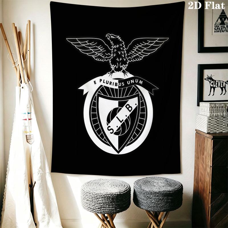 Benfica Wall Hanging Printed Fabric Blanket Decorative Tapestries for Bedroom Living Room Home Decor