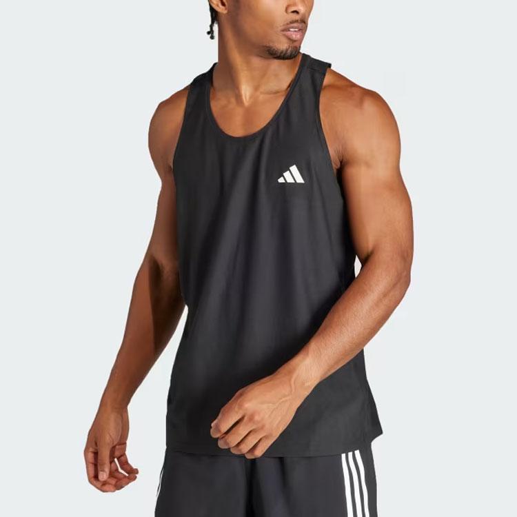 Adidas Own The Run Tank Top Men Tops Black IN1499