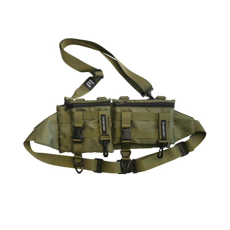 Hip Hop Odpinany Pas Męski Damski Crossbody Torba Na Klatkę Piersiową Street Casual Nerka