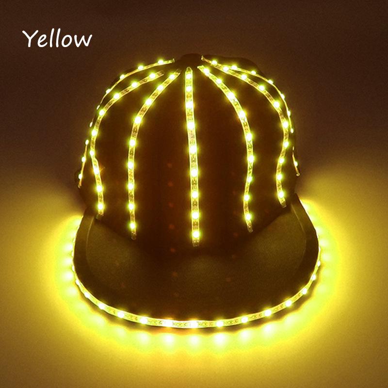 LED Glowing British Gentleman Top Hat - Stylish Trend for Prom Parties and Jazz Events