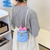 Solid Bow Color Children Cute Butterfly Knot Water Bucket Bag Daily Use Casual