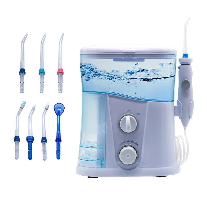 1000ml Electric Oral Irrigator Dental Powder Oral Cleaning Agent Oral Care Dental Powder SPA Ultraviolet Disinfection 7 Nozzles