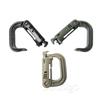 50pcs Plastic D Ring Grimlock Carabiner Clips Molle Tactical Backpack Snap Lock Webbing Buckle Keychain Hook Outdoor Accessories