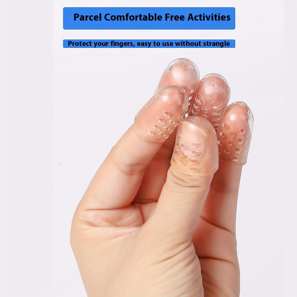10 Pack Toe Protectors, Finger Guards, Anti-Abrasion, Sweat-Proof, Waterproof, Transparent Protectors, No Electricity Or Batteries Required