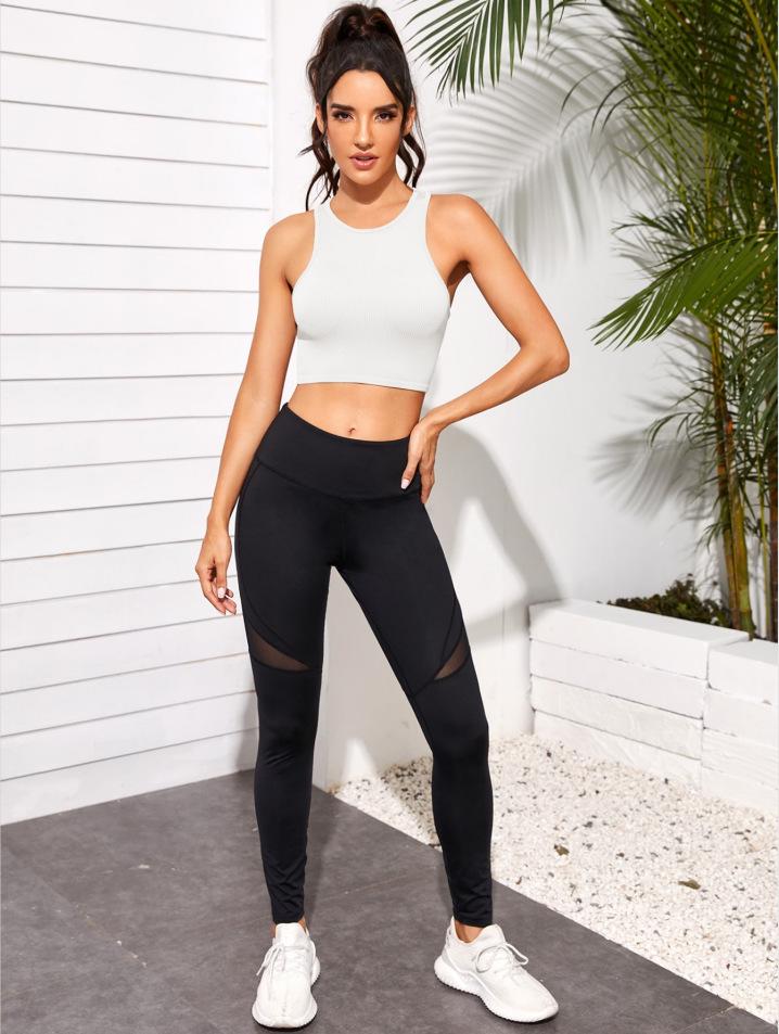 Umweltfreundliches Schnelltrocknendes Feuchtigkeitstransportierendes Lauf- und Yoga-Tanktop