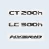 Glossy Black 3D ABS Letters Number CT200h LC500 LC500h HYBRID Emblem For Lexus Car Trunk Logo Sticker Badge Accessories