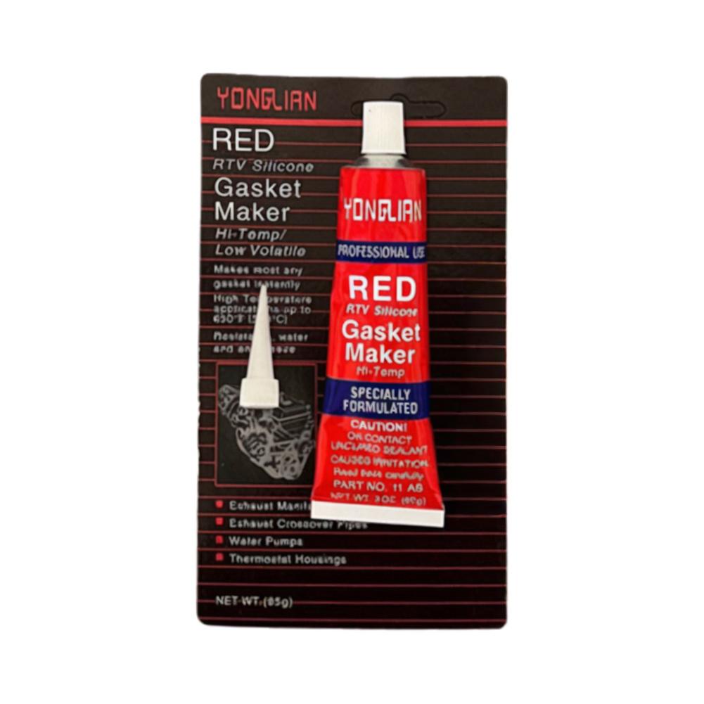 50/85 جرام من مادة السيليكون المقاومة للماء باللون الأحمر، مادة مانعة للتسرب مقاومة لدرجات الحرارة العالية لأجزاء محرك السيارات