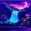Gobelin Narangornt UV sypialnia fluorescencyjny