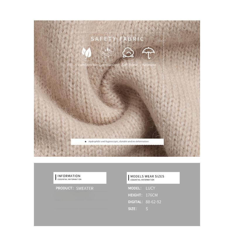 Dámské podzimní a zimní nové oblečení na Valentýna Svetr s výstřihem do V a motivem lásky