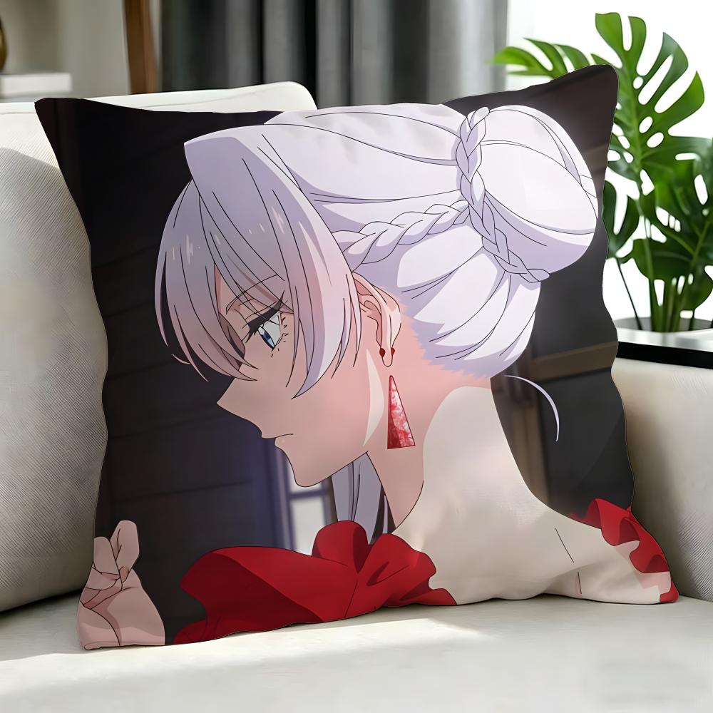 Anime May I Ask For One Final Thing Cushion Cover Cushion Cover Set 4Pcs 50X50 45X45 40X40 Pillowcase Decorative Sofa Home Decor