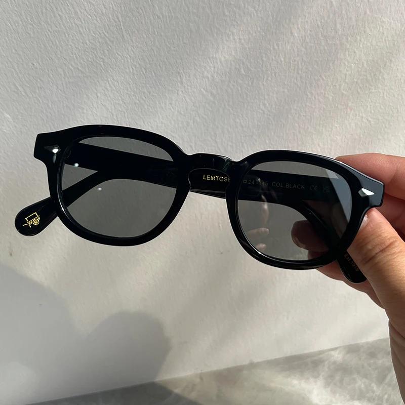 Occhiali da Sole di Alta Qualità Uomo Johnny Depp Lemtosh Occhiali da Sole Polarizzati Donna Marca di Lusso Montatura in Acetato Vintage