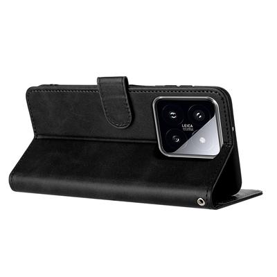 For Xiaomi 14 Case Full Protection Folding Stand Leather Phone Cover with Wallet