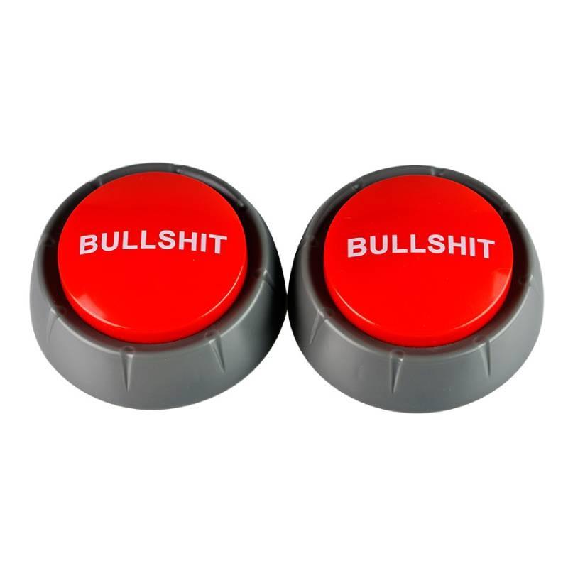 Jest Button Bullshit Office Answer Toys Supplies Novelty Desktop Joke Party