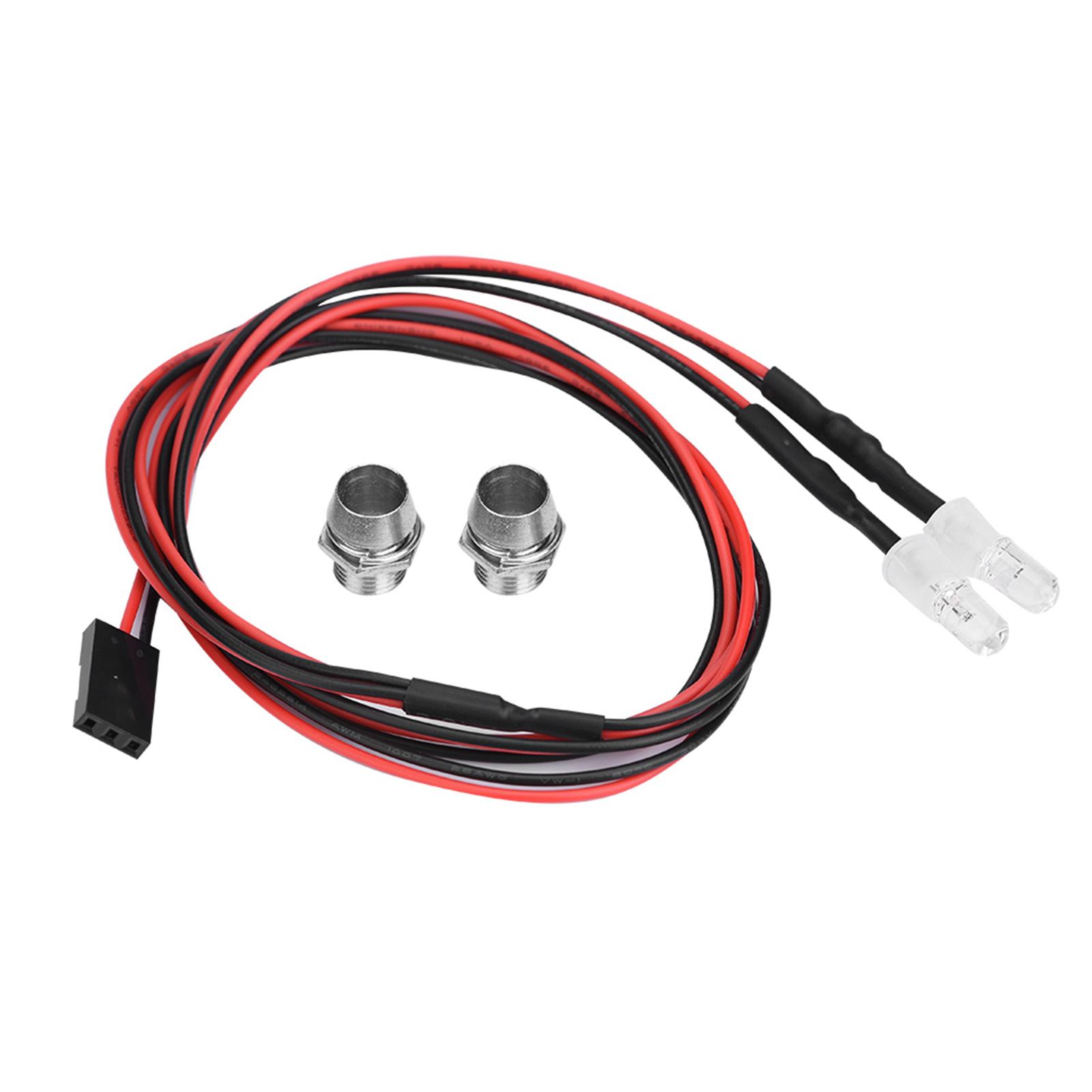 

2PCS 5mm Headlights RC Accessory LED Lights for 1 10 Model Drift Car Vehicle 12th-in-Line Light Red
