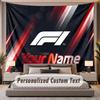 Custom Name Text Tapestry F1 Personalized Polyester Wall Tapestry For Bedroom And Room