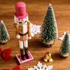 Christmas Nutcrackers Ornament Small Wooden Soldier Christmas Decorations Nutcrackers Figure Ornament for Table Shelf