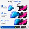 Visor for LS2 - AIRFLOW II OF616 Sun Visor Original Accessories Open Face Motobike Helmet Color Lens Viseira CapaceteSpeed Sensors 6