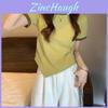 Summer Women T Shirt With Color Block Design And Polyester Fabric For Casual Wear
