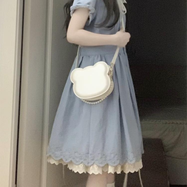 Petite Fairy Princess Lace Doll Collar Dress