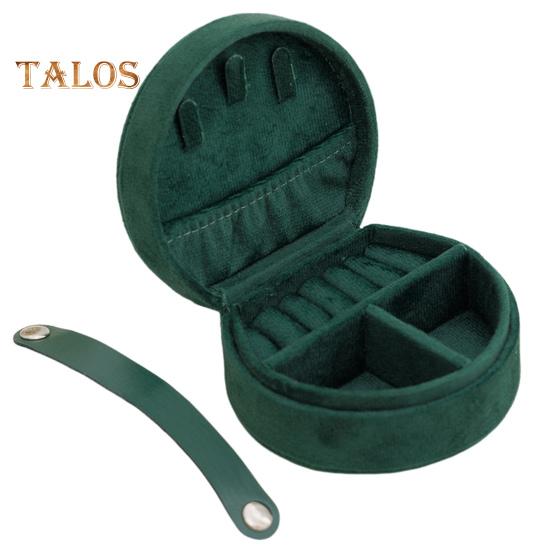 

Портативная шкатулка для украшений, колец, ожерелий, органайзер с мягкой подкладкой, большой емкости, легкий дорожный футляр, держатель для украшений зелёный