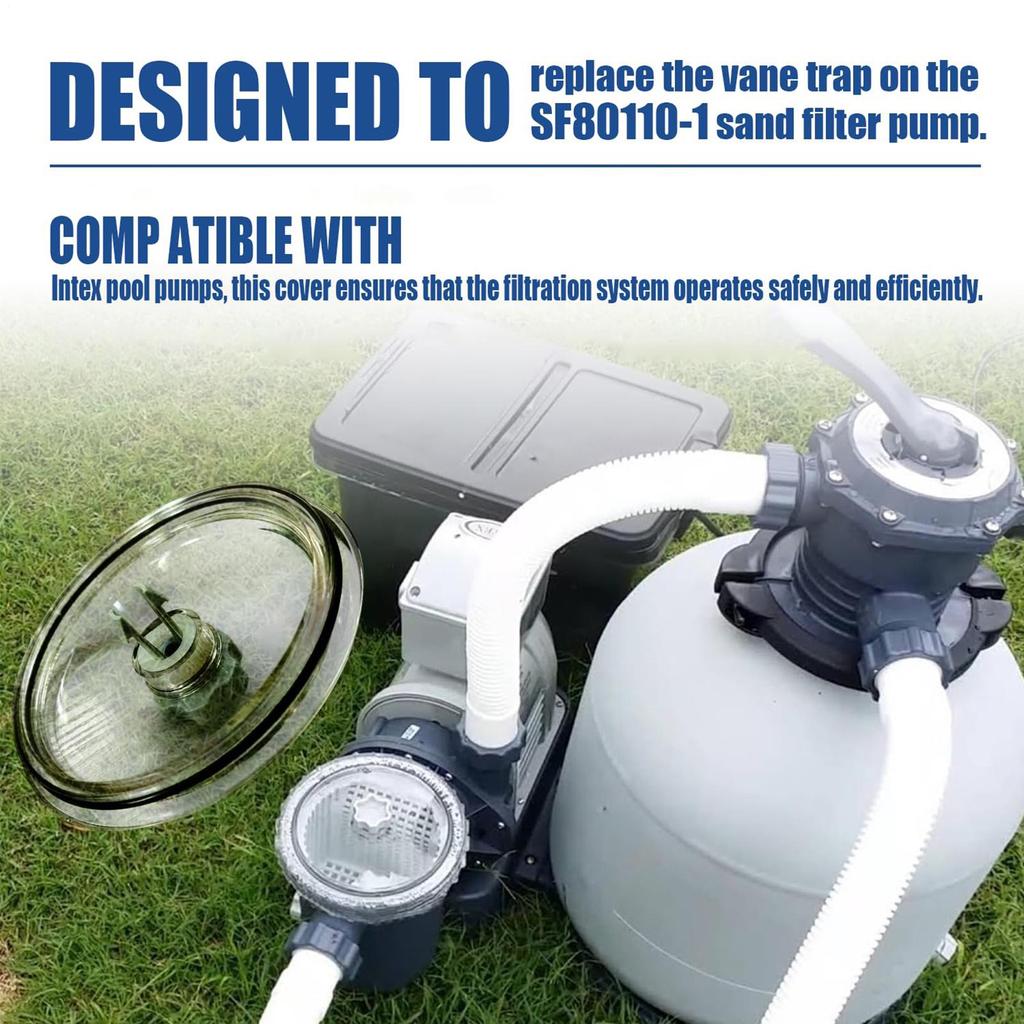 Leaf Trap Cover For IntexSF80110-1 Pool Sand Filter Pump And Combo Parts, Swimming Pool Cleaning Cover Lid