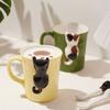 Japanese Ceramic Mug Cute Cat Coffee Cup Cute Cat Shape Design Niche Milk Cup Water Cup